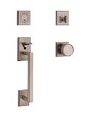 Antique Nickel Sectional Handleset D762617