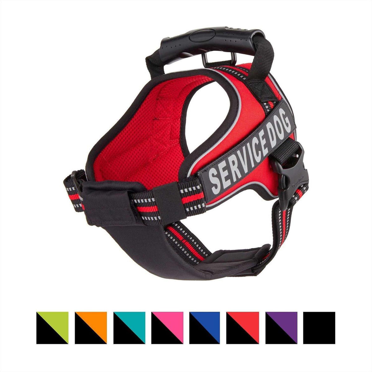 Service Dog Harness with Reflective Patches and Handle F74956