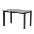 Black Tempered Glass Dining Table L431