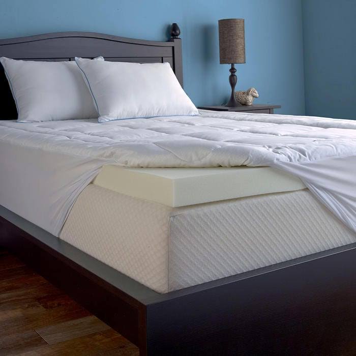 Full Memory Foam Mattress Topper with Outlast Cover C3607
