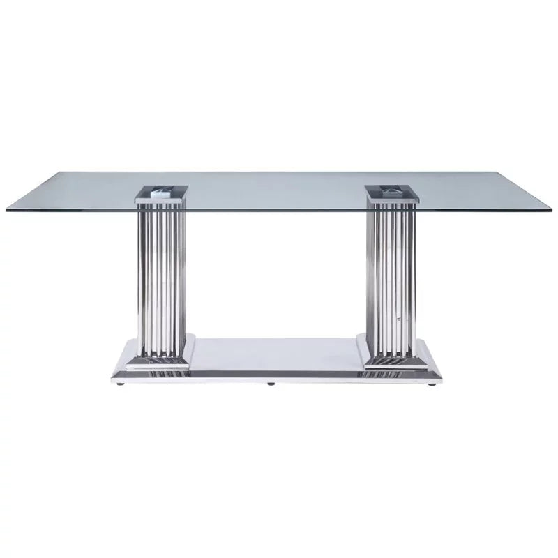 5-Piece Steel Dining Table & 4 Side Chairs in Black B96201