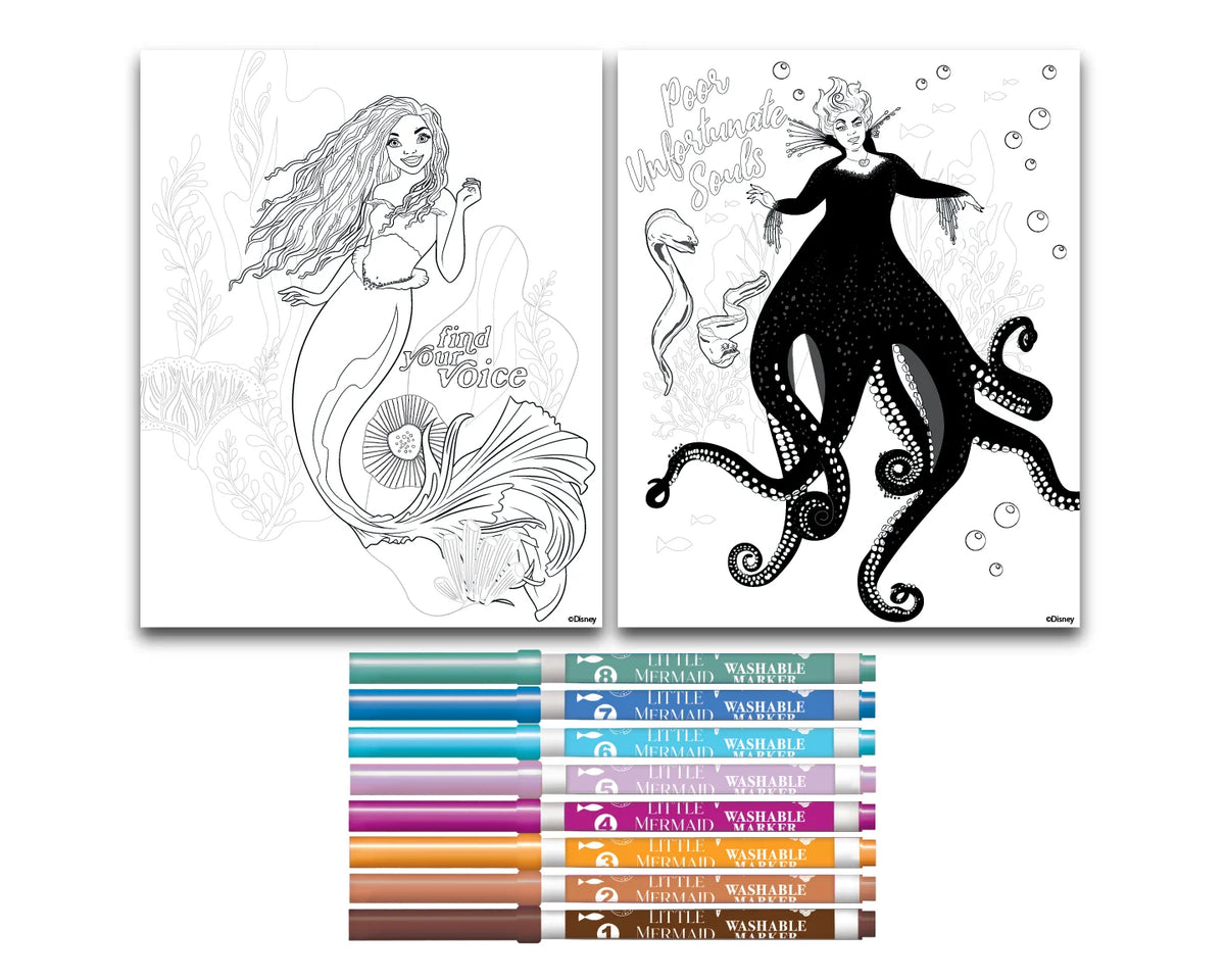 Disney Little Mermaid Color by Number Coloring Set U425249