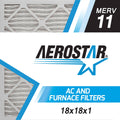 18x18x1 MERV 11 Pleated Air Filter, Box of 4 H93547