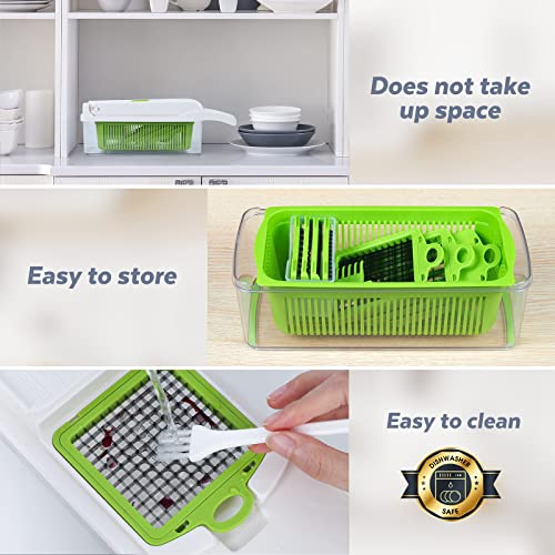 14 in 1 Multifunctional Vegetable Chopper with 8 Blades (Grey) G58686
