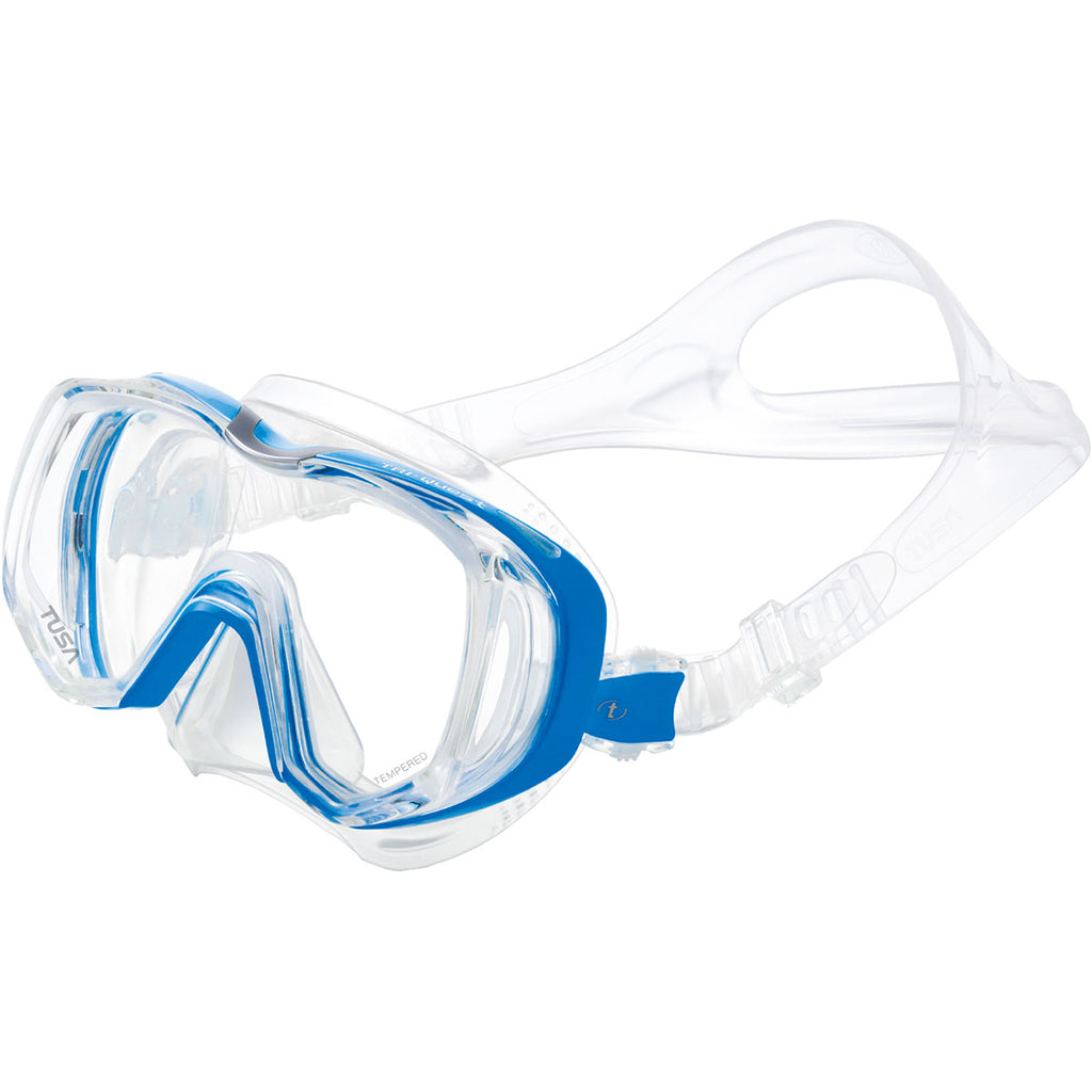 Scuba Diving Mask (Black/Fishtail Blue) Y687053