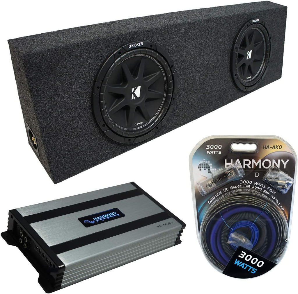 Dual 10 Sub Box Enclosure & Amp V59780