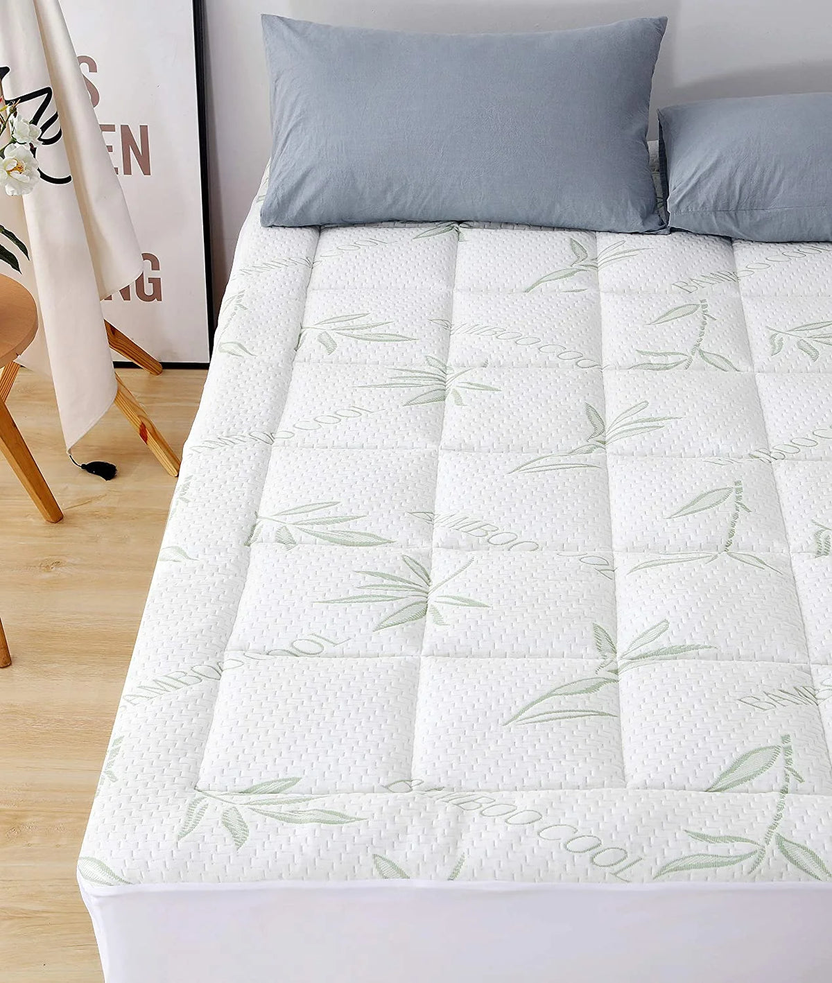 Green Full Bamboo Mattress Pad R143971