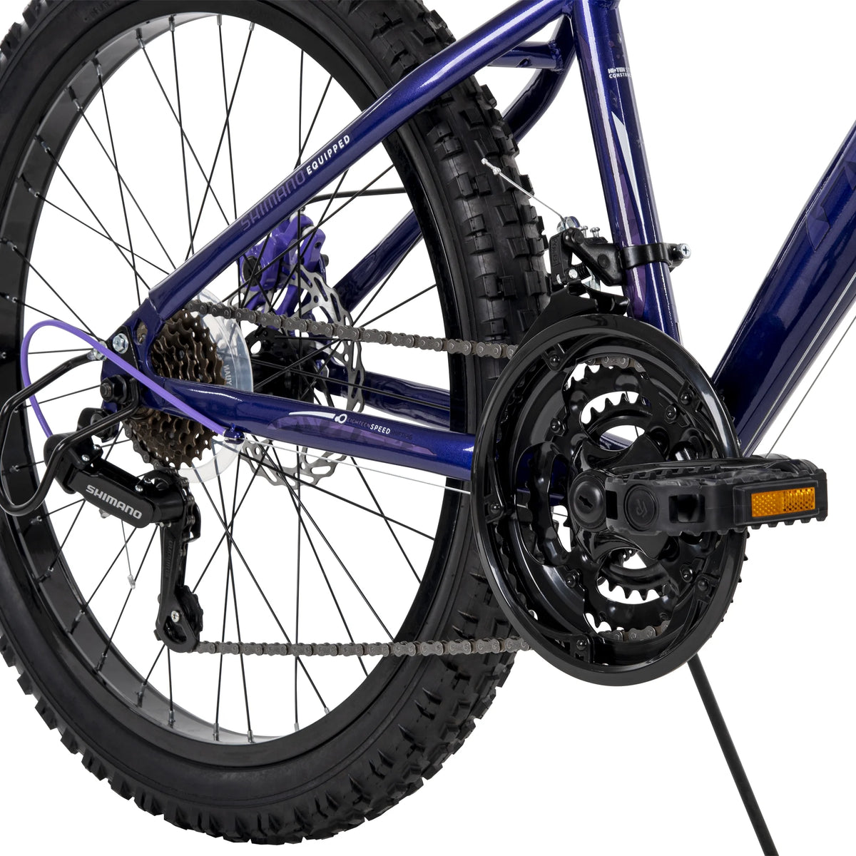 24-inch Girls' Mountain Bike, 18-speed, Purple W768613