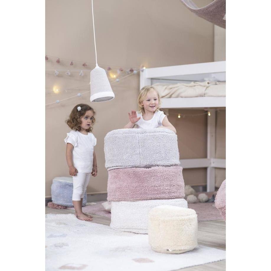 Pearl Grey Pouffe Y829767