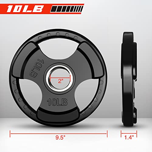 2.5 LB Olympic Rubber Grip Weight Plates Z7085