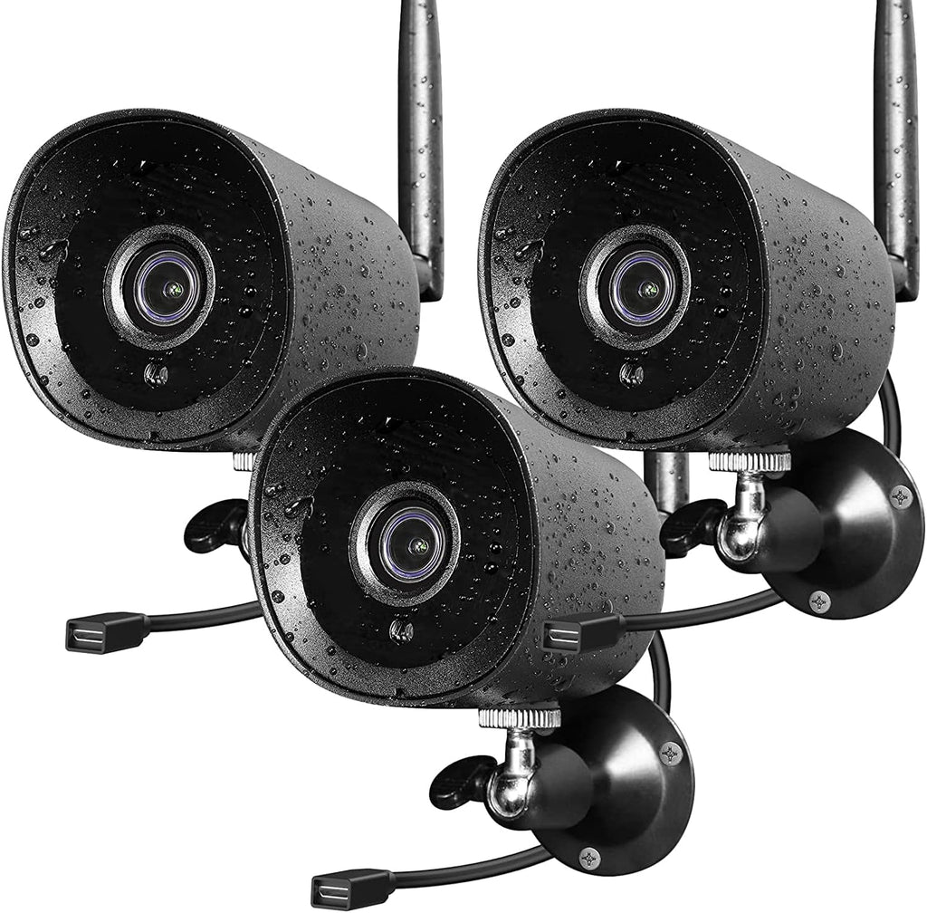 2Pack 1080P Full HD WiFi IP Camera with Night Vision J7998