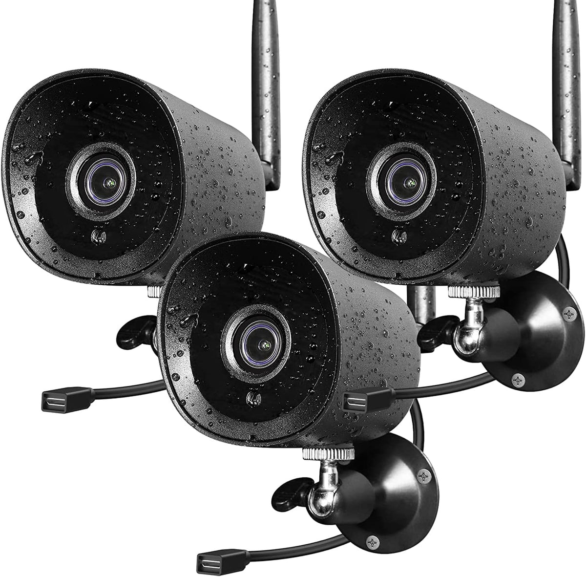 2Pack 1080P Full HD WiFi IP Camera with Night Vision J7998