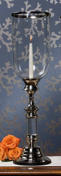 Silver Lucite Stem Hurricane B520198