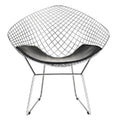 Black Faux Leather Papasan Chair Y991