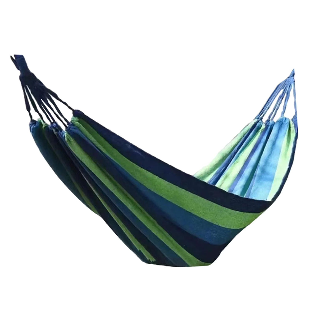 Blue Canvas Camping Hammock 190x80cm E777