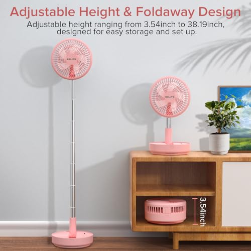 Portable Rechargeable Oscillating USB Desk Floor Fan T9939