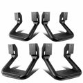 Black Aluminium Side Steps 2 Pairs T93087