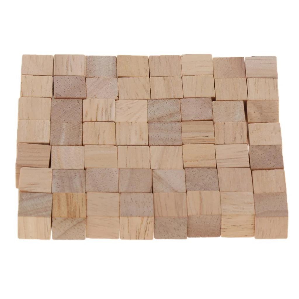 400pcs Natural Wooden Building Blocks Cubes Set X6767