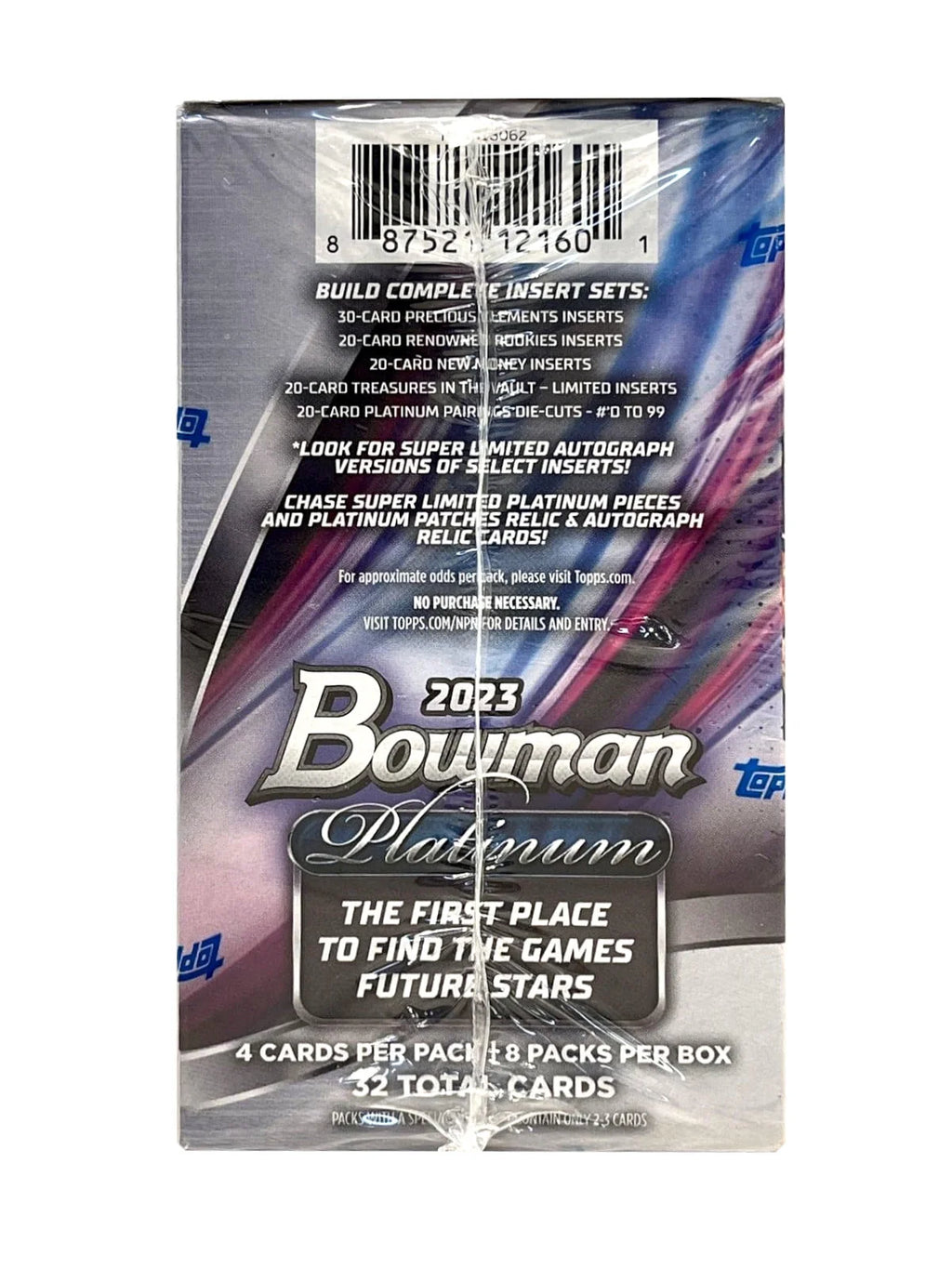 Bowman Platinum MLB Baseball Trading Cards Blaster Box A872912