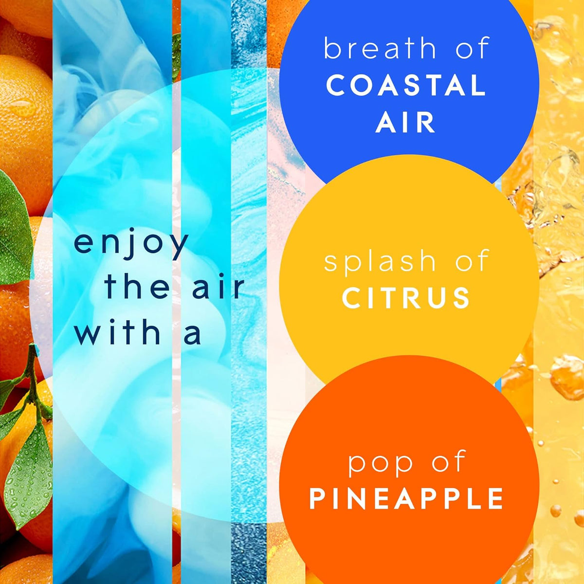 Coastal Sunshine Citrus + Bubbly Berry Splash Automatic Spray Air Fresheners H624