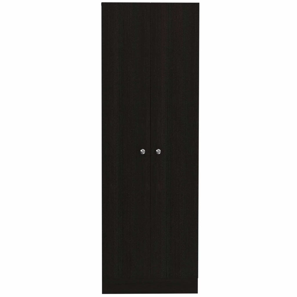 Dark Brown & Black Double Door Cabinet X3529