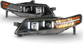 LED Signal DRL Tube Projector Headlights Headlamps Driver & Passenger Side H603852