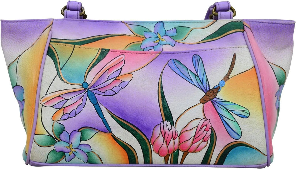 Genuine Leather Small Tote Handbag V42504