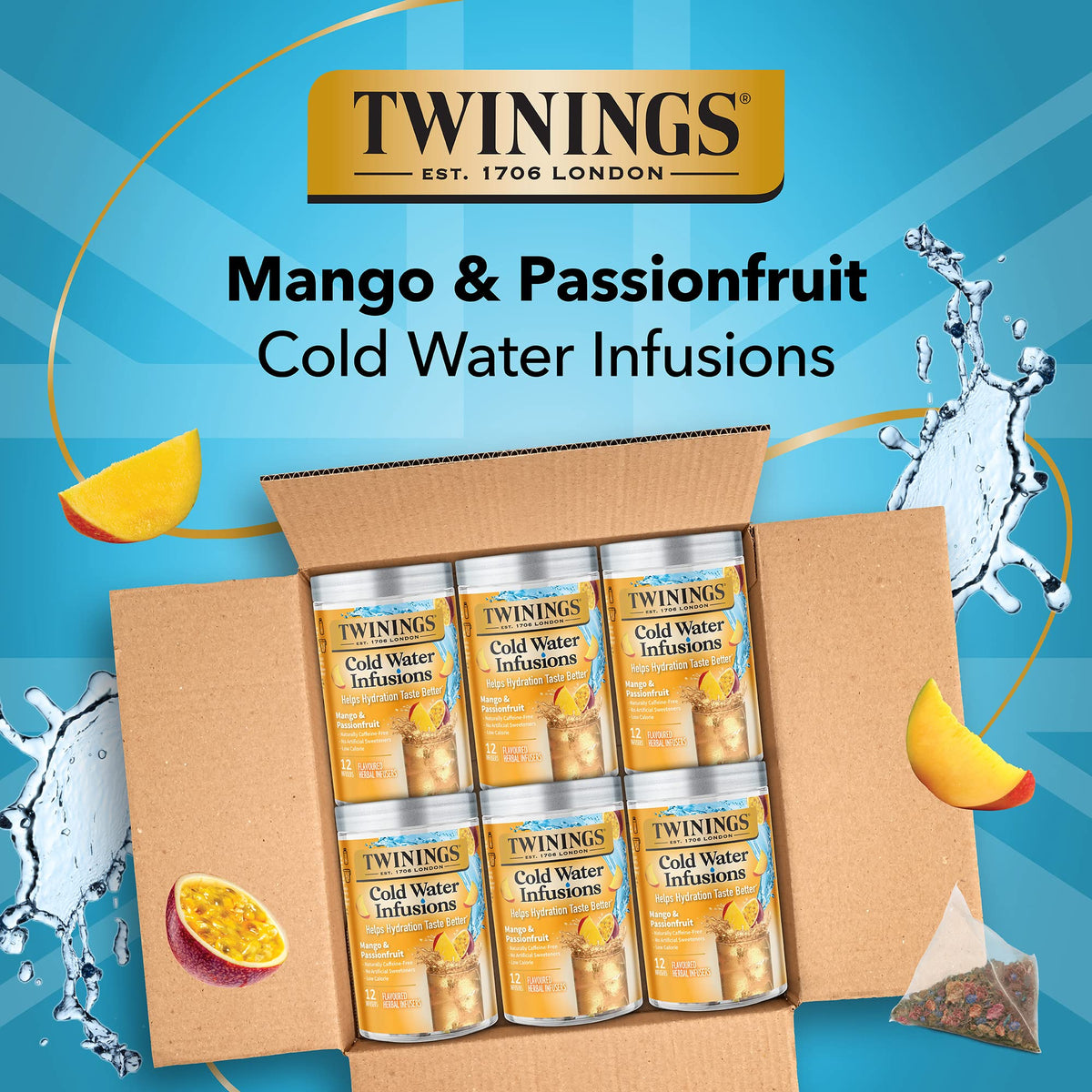 Mango & Passionfruit Flavored Water Enhancer, 12 Infusers 12 Count Z19806