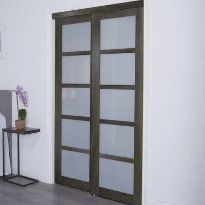 Glass Sliding Closet Doors with Installation Hardware Kit L284