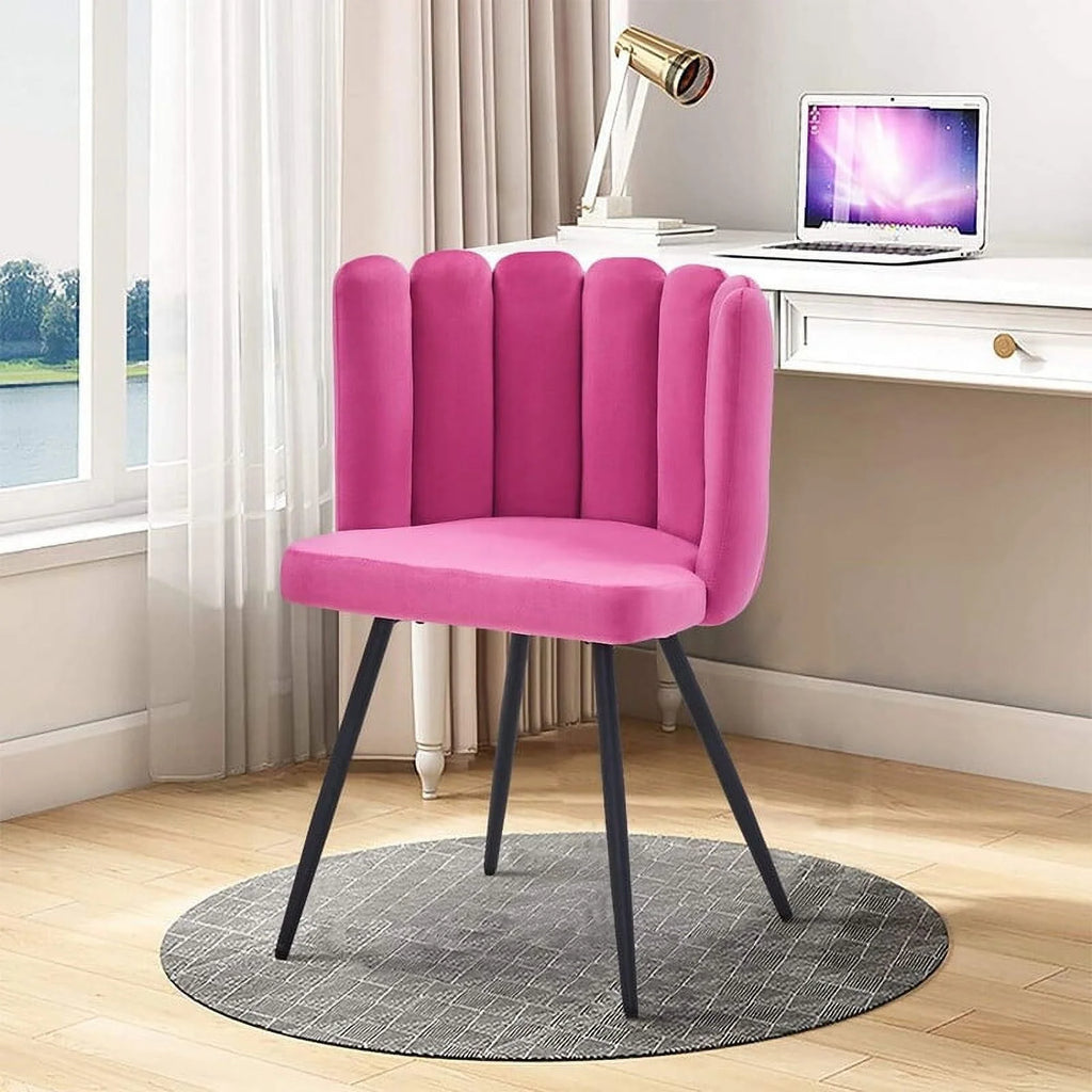 Dark Pink Velvet Accent Chair H709