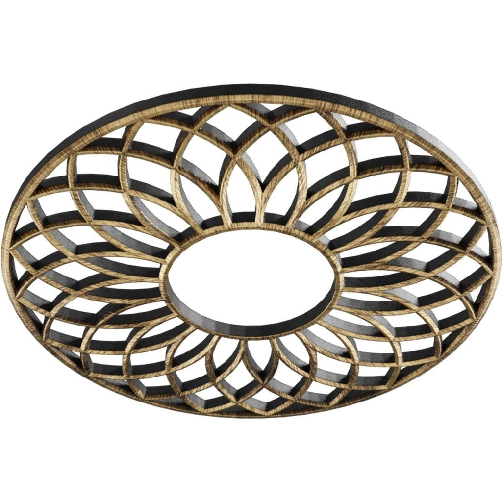 40x22OD x 13 5/8x22ID x 1x22P PVC Pierced Ceiling Medallion I2319