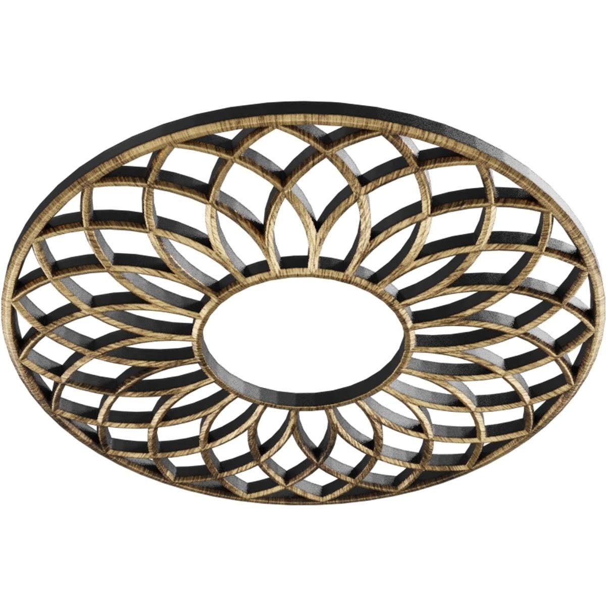 40x22OD x 13 5/8x22ID x 1x22P PVC Pierced Ceiling Medallion I2319