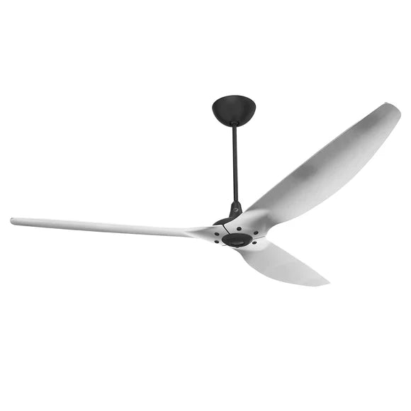 84 Ceiling Fan with Brushed Aluminum Blades and Black Finish R3280