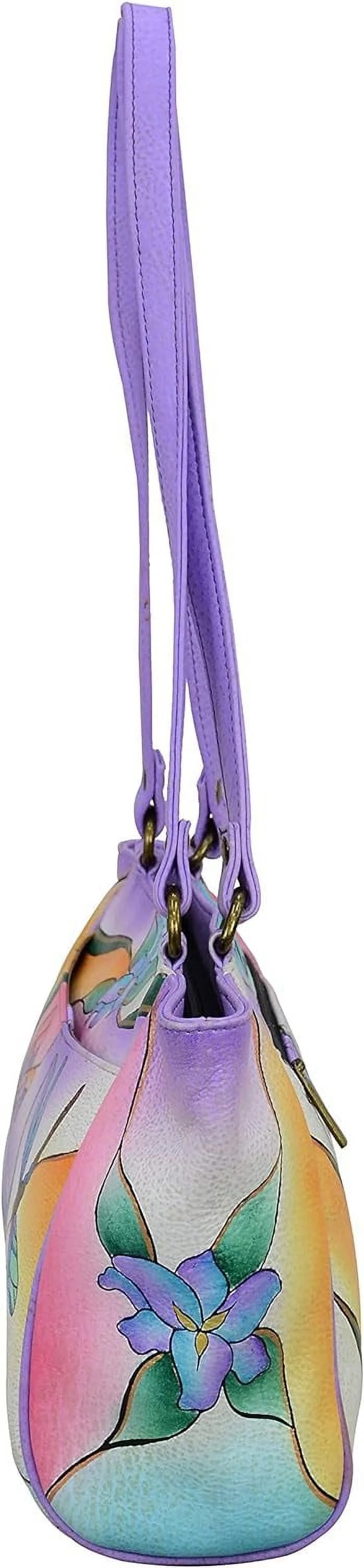 Genuine Leather Small Tote Handbag V42504