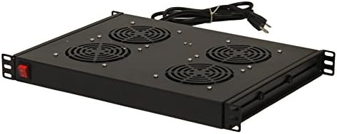 1U Rack Cabinet Mounted Server Cooling System with 4 Fans Y246