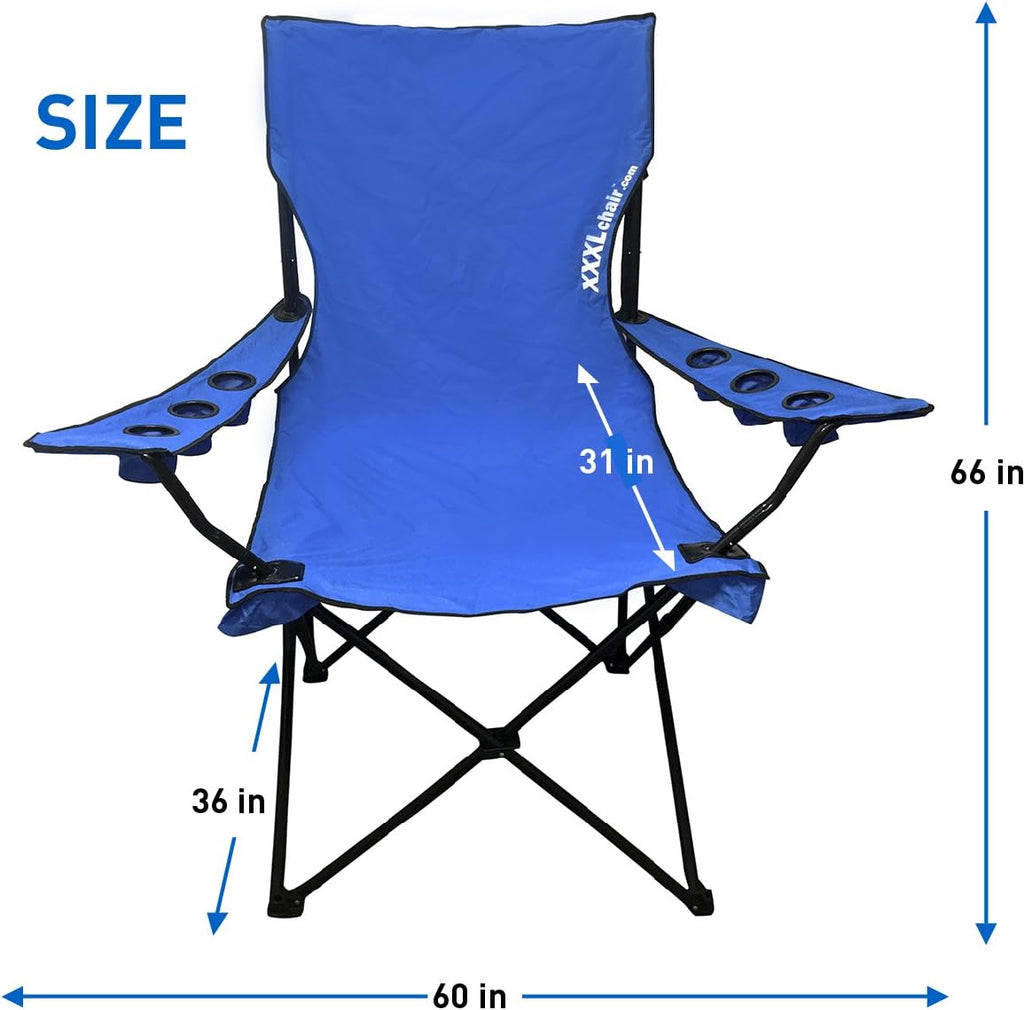 Oversized Folding Camping Chair with Carry Bag V4702