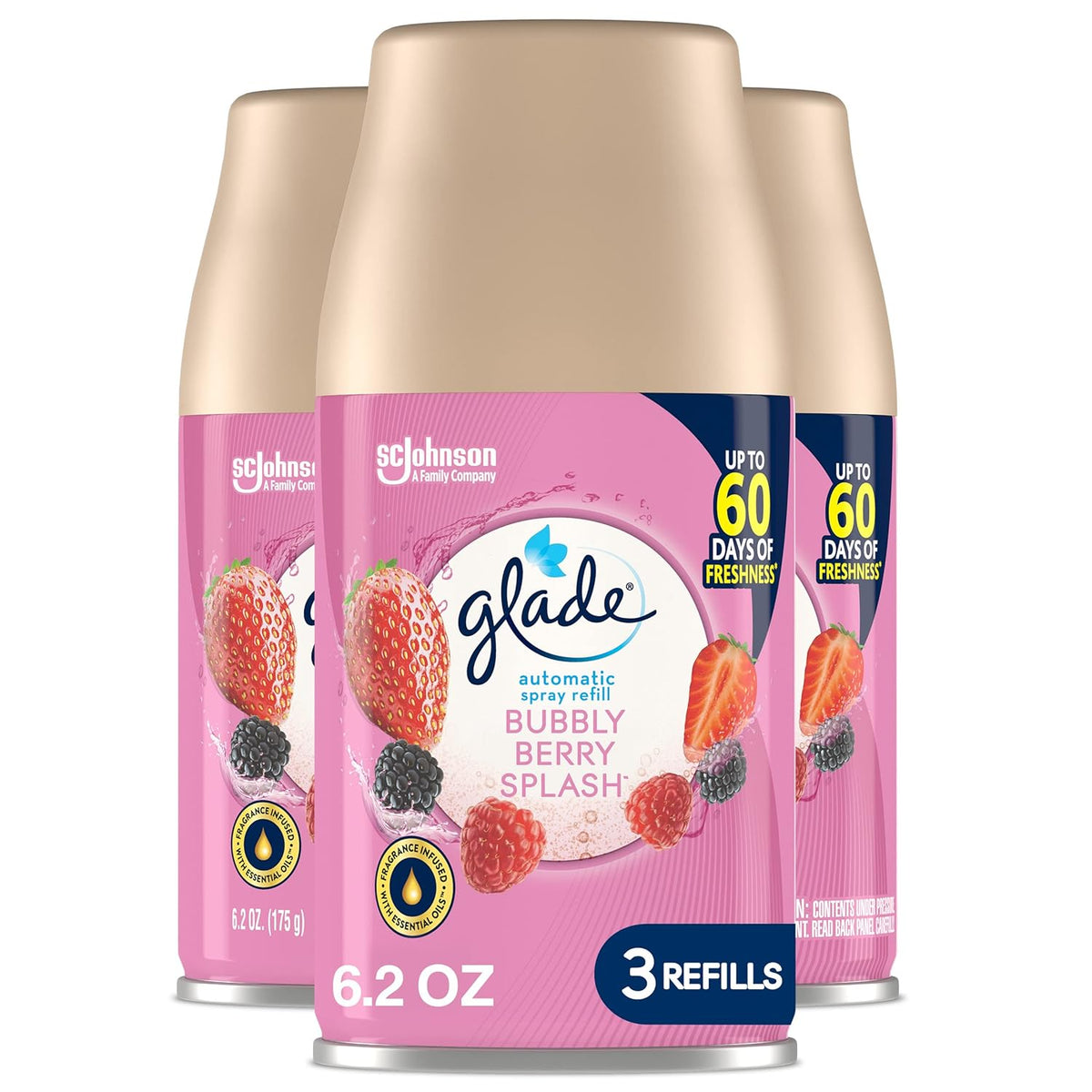 Coastal Sunshine Citrus + Bubbly Berry Splash Automatic Spray Air Fresheners H624