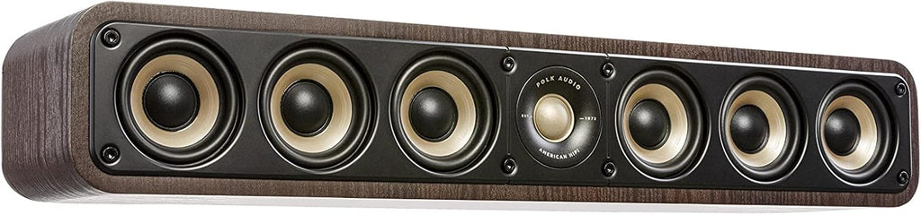 Black Slim Center Channel Speaker with 1" Tweeter and 3" Woofers E56397