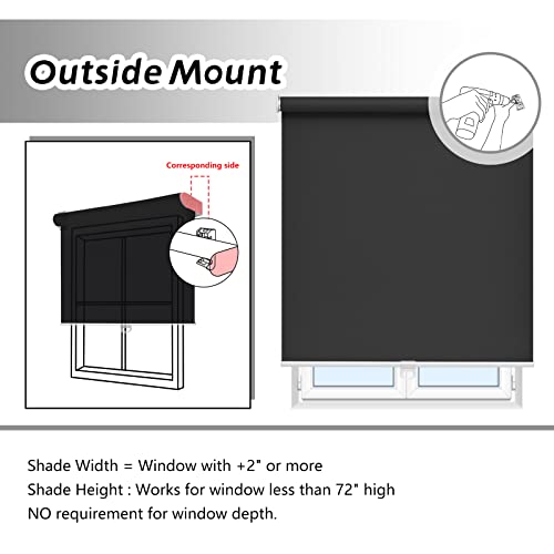 Cordless Blackout Roller Shades E859