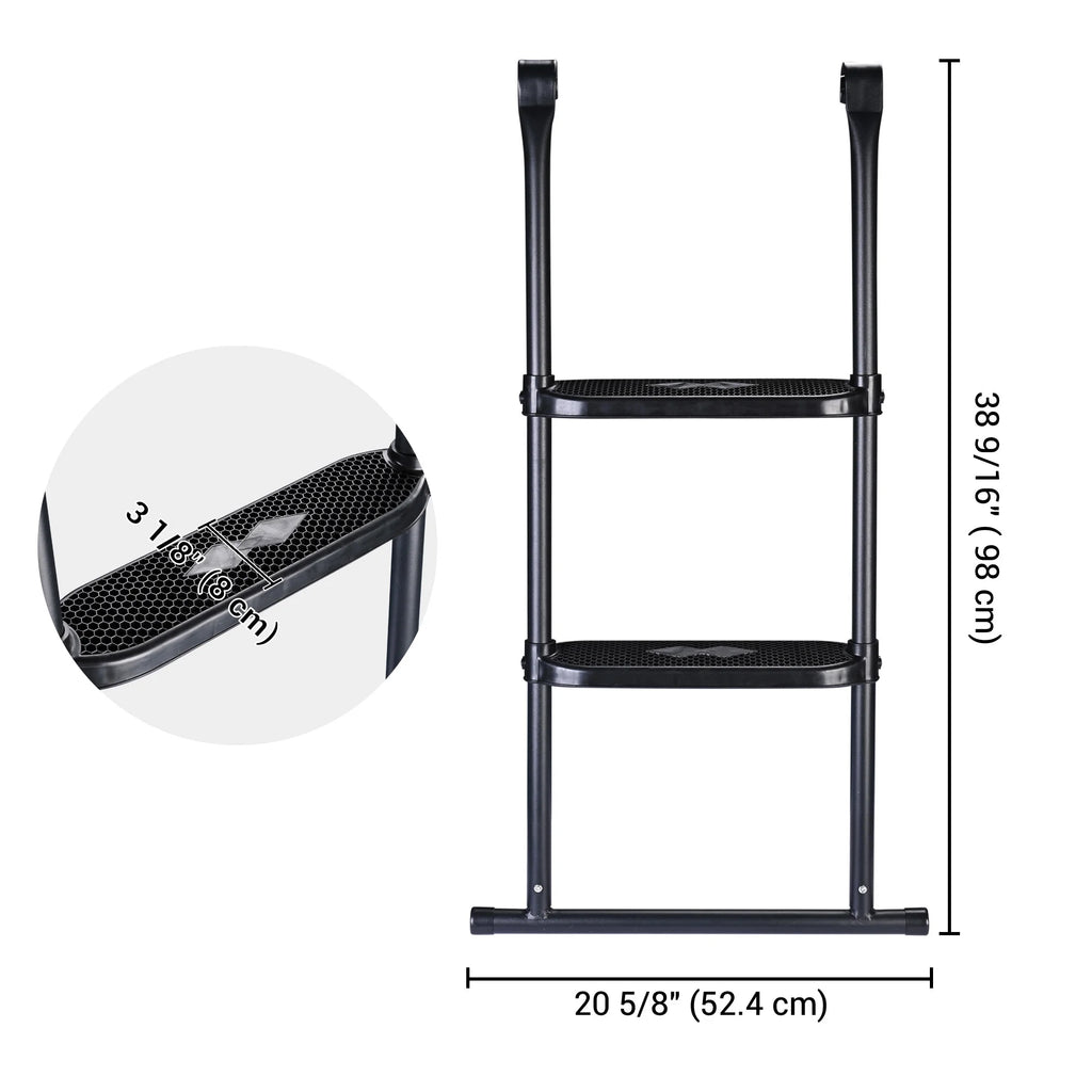 2 Step Trampoline Ladder with Wide Skid-Proof Steps D3456