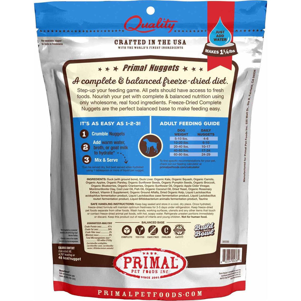 Freeze Dried Duck Dog Food K9322
