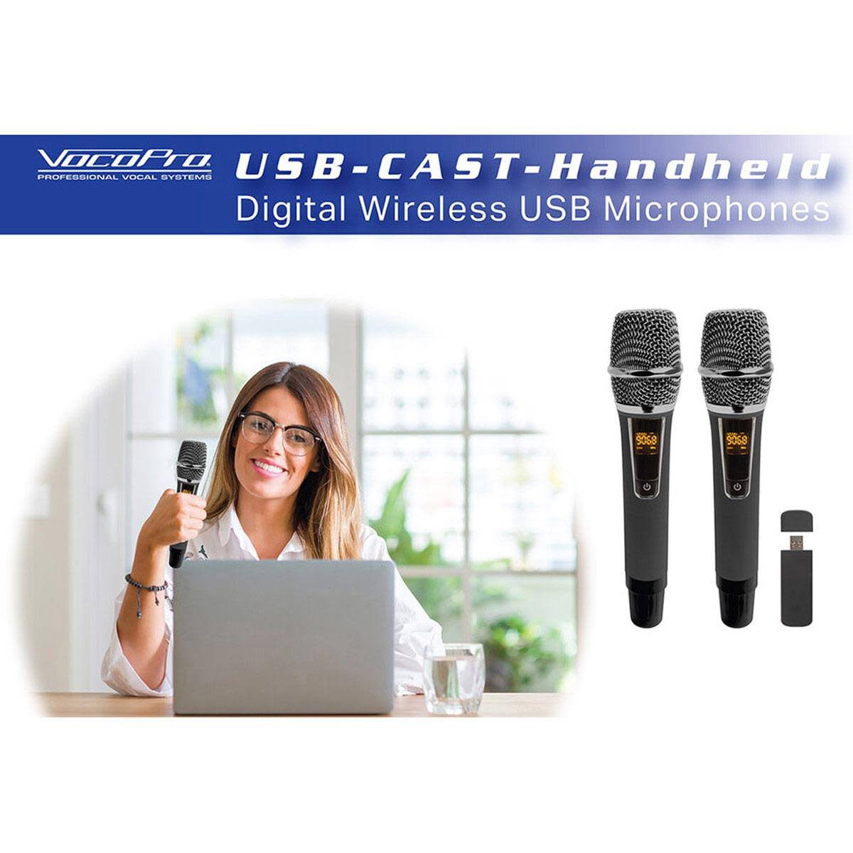Dual Wireless USB Handheld Microphone System V144130