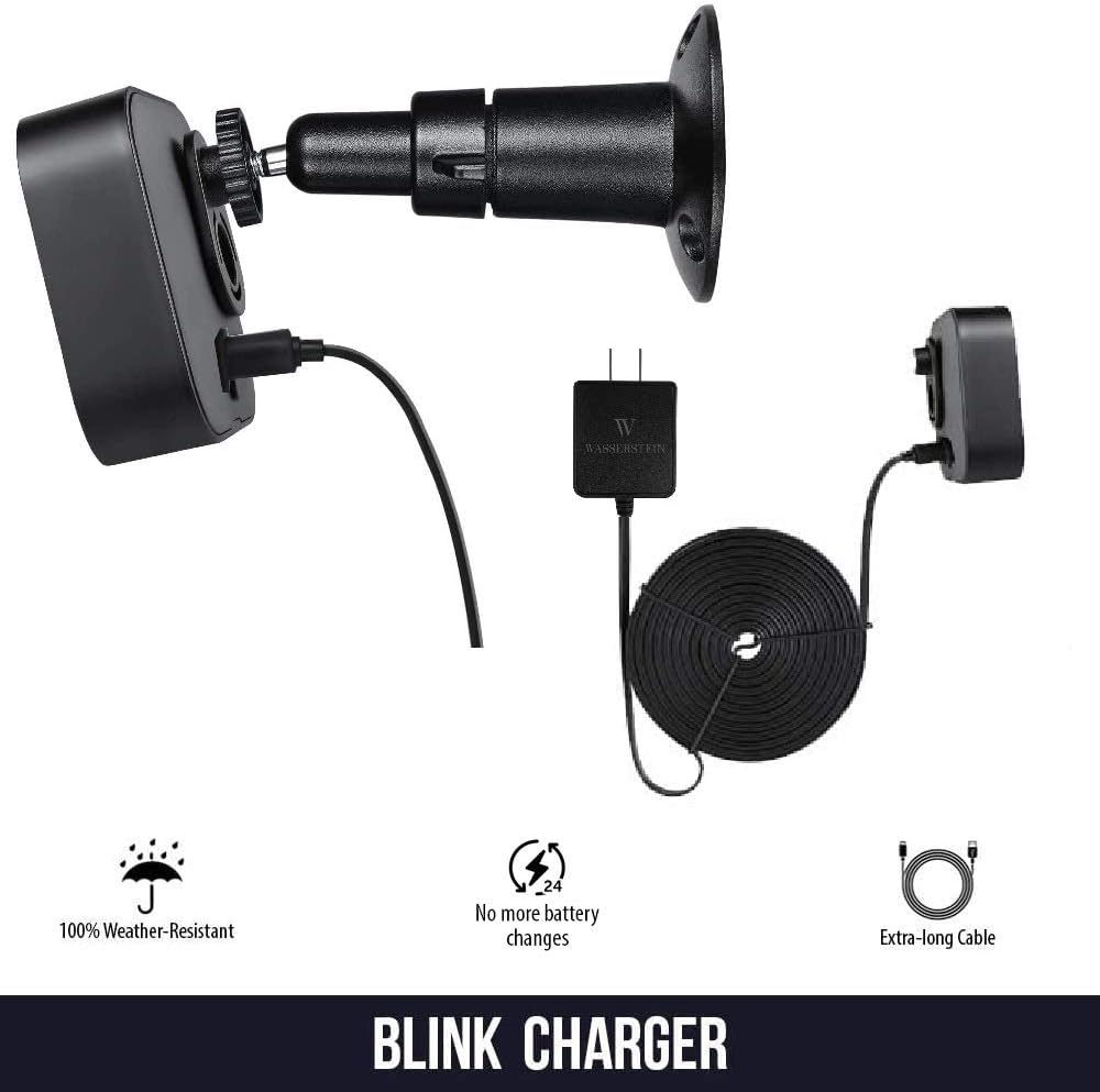 Black UL-Certified Power Adapter for Blink Camera X63280