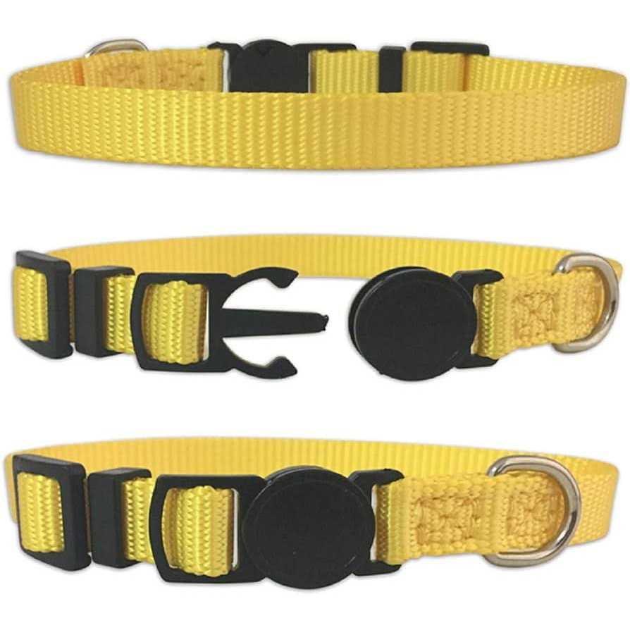14PCS Soft Nylon Adjustable Breakaway Puppy ID Collar D3891