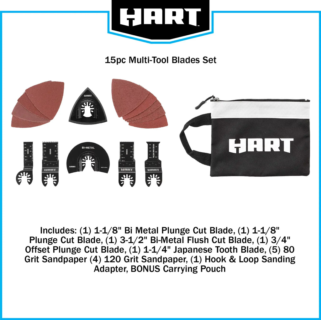 15 Piece Multi-Tool Blade and Accessory Set L7089