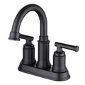 4 in. Centerset 2-Handle High-Arc Bathroom Faucet in Matte Black X17893