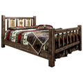 California King Size Bed with Pine Tree Design V75199
