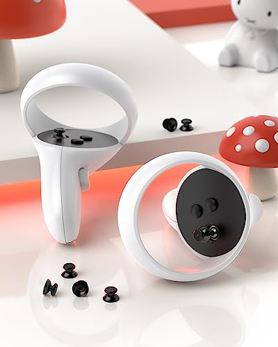 Thumbsticks Replacement for Oculus Quest 2 Controller (Black-2-in-1) Y355