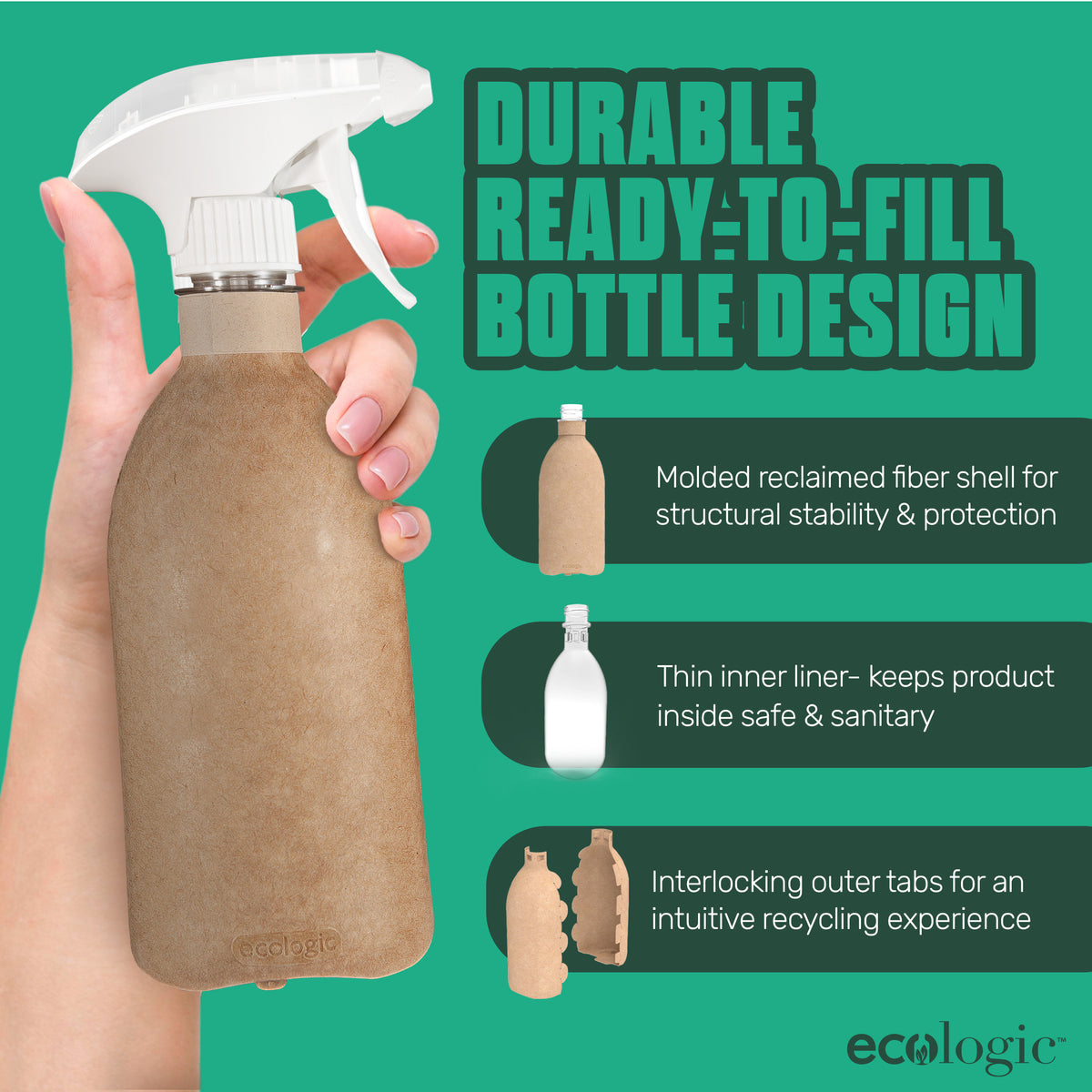 6-Pack Reusable Cleaning Sprayer Bottles N508