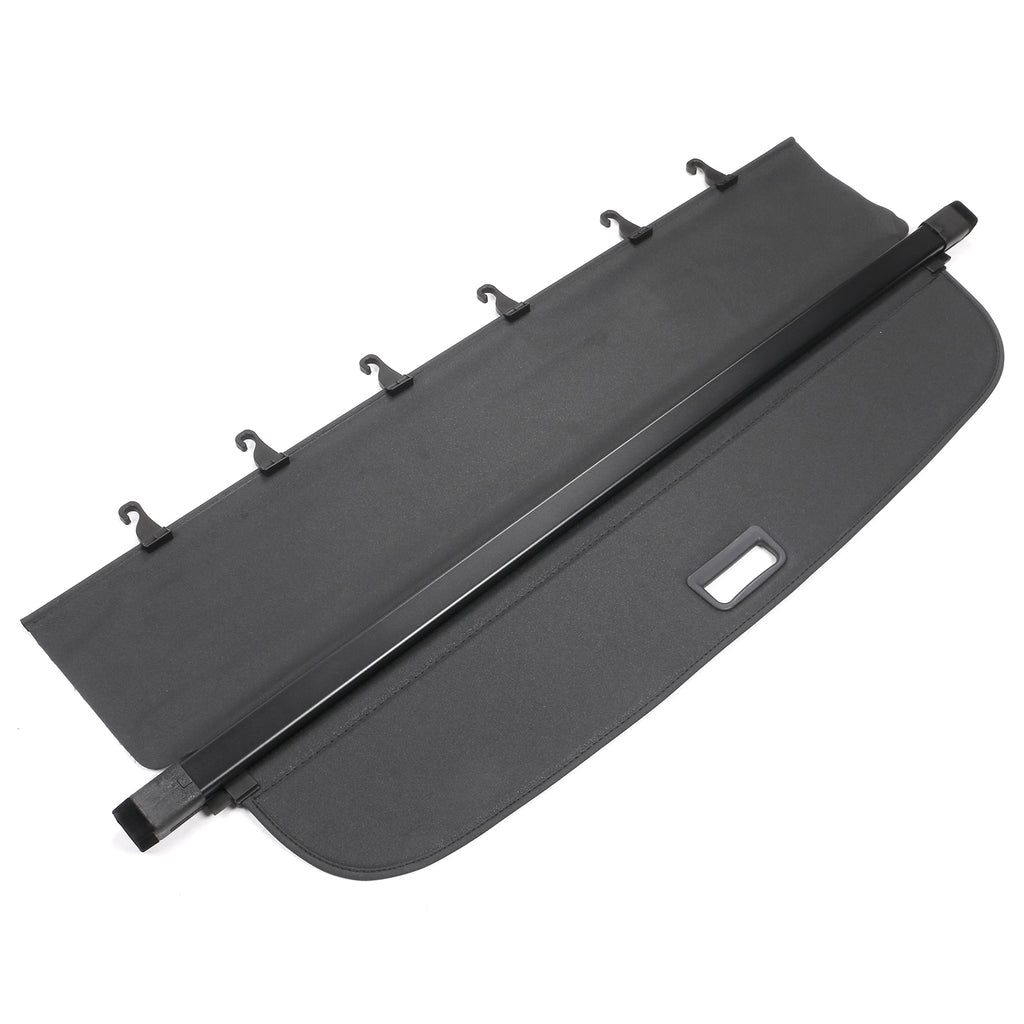 Black PVC & Aluminum Rod Retractable Cargo Cover B3184